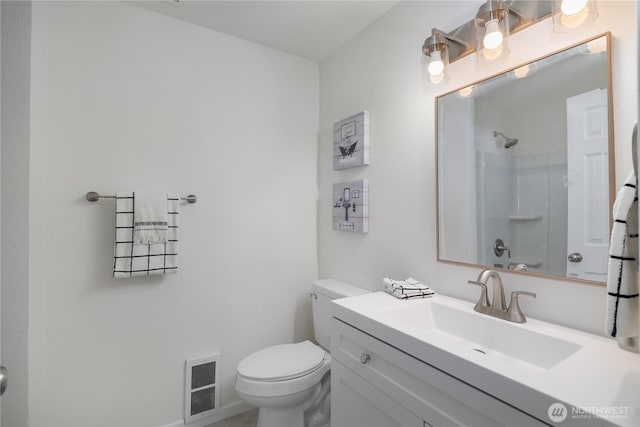 5505 Windemere Dr SE, Olympia, WA 98501 - full bathroom featuring toilet, a shower, and vanity