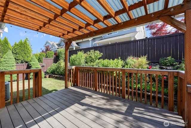 3147 6th Ave NW, Olympia, WA 98502 - deck featuring central air condition unit