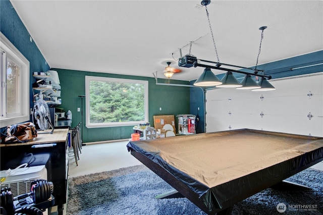 140 Leland Rd, Longview, WA 98632 - rec room with pool table and a garage