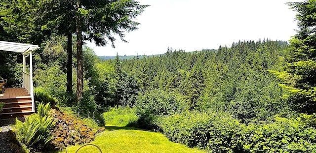 140 Leland Rd, Longview, WA 98632 - view of yard featuring a wooden deck