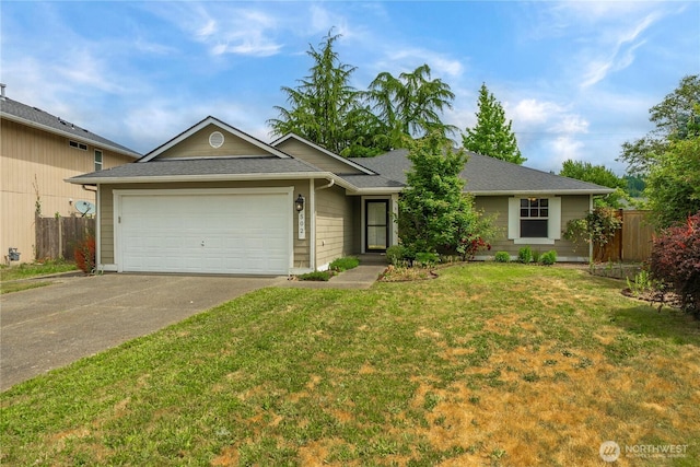 502 NW Alexander Ct, Orting, WA 98360 - single story home featuring concrete driveway, a garage, and a shingled roof