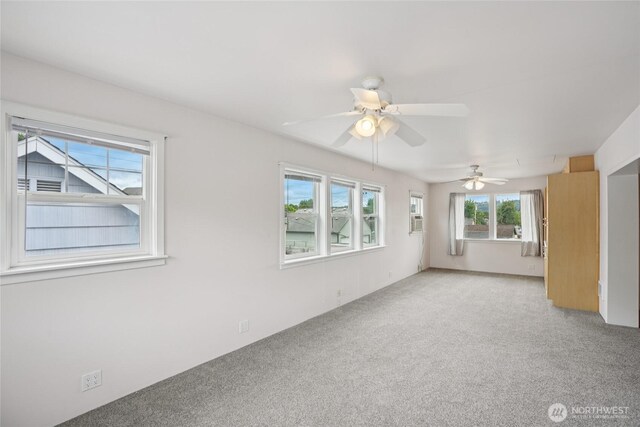 636 20th Ave, Longview, WA 98632 - empty room with light carpet, a ceiling fan, and cooling unit