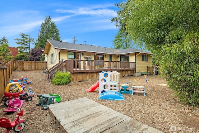 740 4th Ave NW, Issaquah, WA 98027 - view of play area with a deck and a fenced backyard
