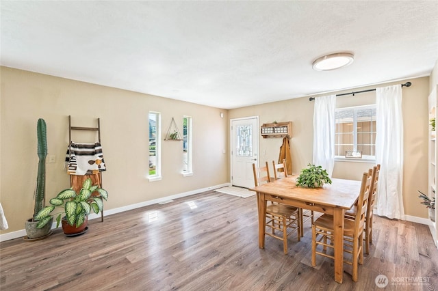 5110 Regan Rd, Cashmere, WA 98815 - dining space featuring wood finished floors and baseboards
