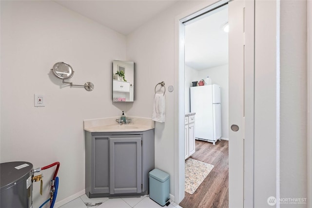 5110 Regan Rd, Cashmere, WA 98815 - bathroom featuring vanity and baseboards