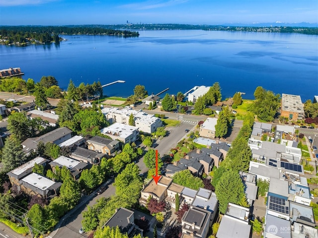 6201 101st Ct NE, Kirkland, WA 98033 - aerial overview of property's location with a nearby body of water and nearby suburban area