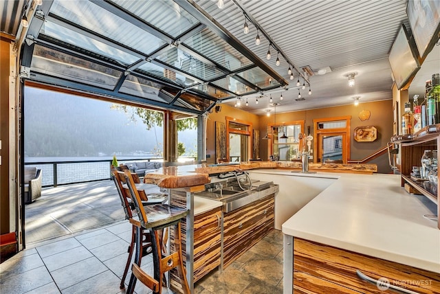76 Thompson Point Rd, Port Angeles, WA 98363 - view of patio with a sink