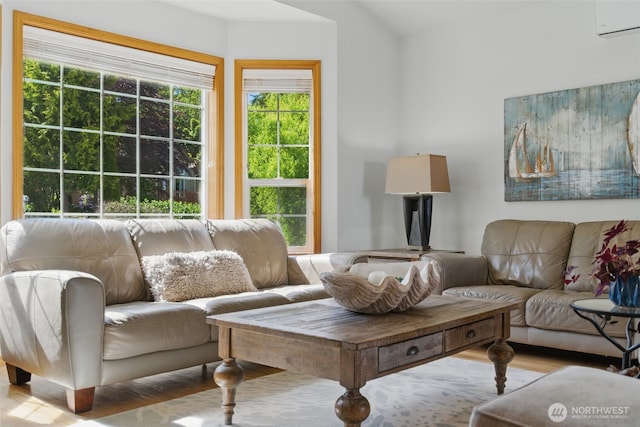 37401 Olympic View Rd NE, Hansville, WA 98340 - living room featuring wood finished floors