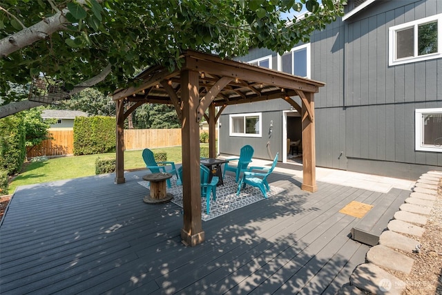 1598 Tedford St SE, East Wenatchee, WA 98802 - deck with a gazebo and outdoor dining area