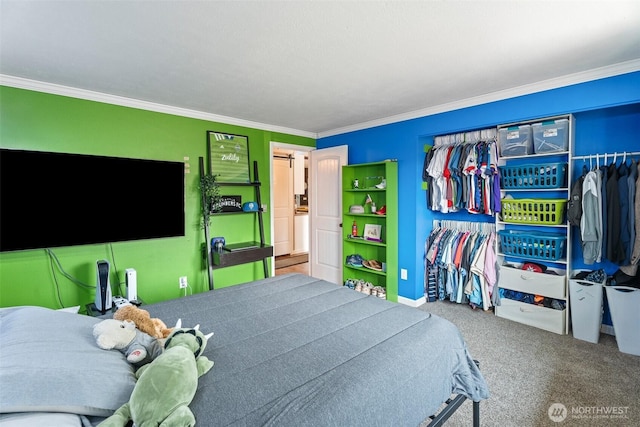 1598 Tedford St SE, East Wenatchee, WA 98802 - bedroom featuring crown molding and carpet floors