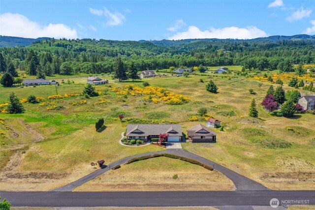 13820 Logez Ct SW, Olympia, WA 98512 - view of rural area featuring a forest and mountains