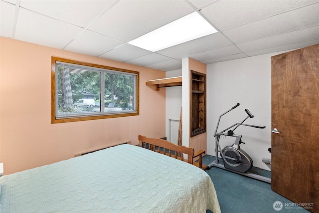 4119 Big Beef Xing NW, Bremerton, WA 98312 - bedroom featuring carpet flooring and a paneled ceiling