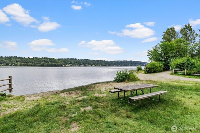 17440 NE 38th St Unit A302, Redmond, WA 98052 - water view with a heavily wooded area