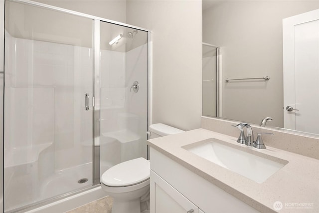 8116 131st Pl SE Unit 16, Snohomish, WA 98296 - full bathroom featuring toilet, vanity, and a stall shower