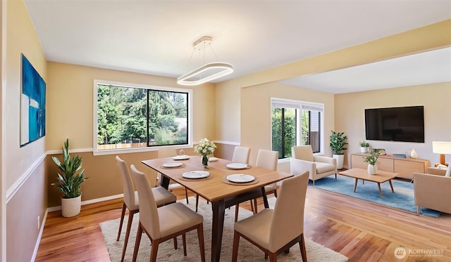 1931 237th St SE, Bothell, WA 98021 - dining space with light wood-style flooring and baseboards