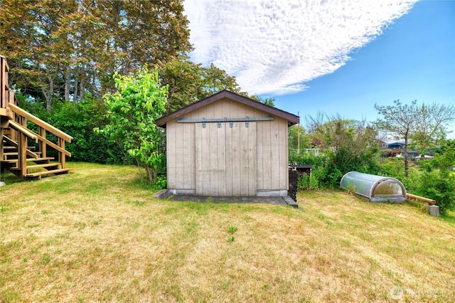 669 Marine Dr, Point Roberts, WA 98281 - view of shed featuring stairs