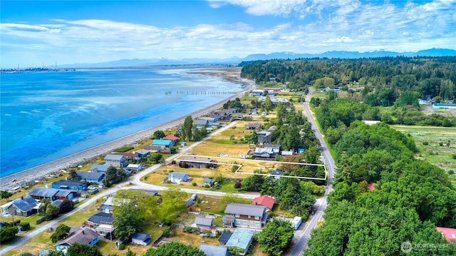 669 Marine Dr, Point Roberts, WA 98281 - aerial overview of property's location with a water and mountain view