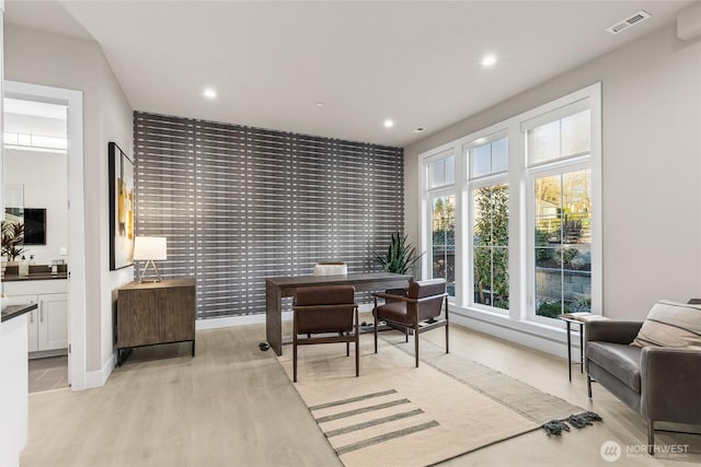 203 8th Ave W, Kirkland, WA 98033 - office featuring light wood-style floors, recessed lighting, and baseboards