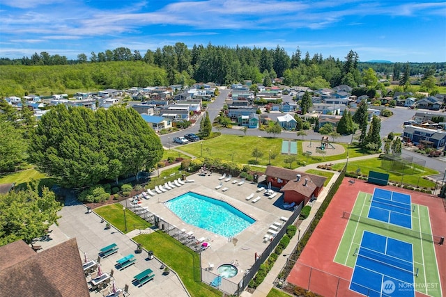4751 Birch Bay Lynden Rd Unit 32, Blaine, WA 98230 - drone / aerial view of a pool