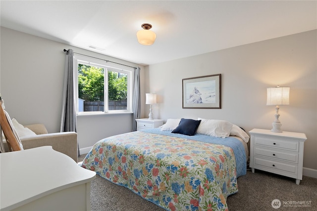513 I St SW, Tumwater, WA 98512 - bedroom with dark carpet and baseboards