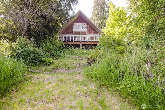 4662 SE Inwood Ln, Port Orchard, WA 98367 - rear view of house with a wooden deck