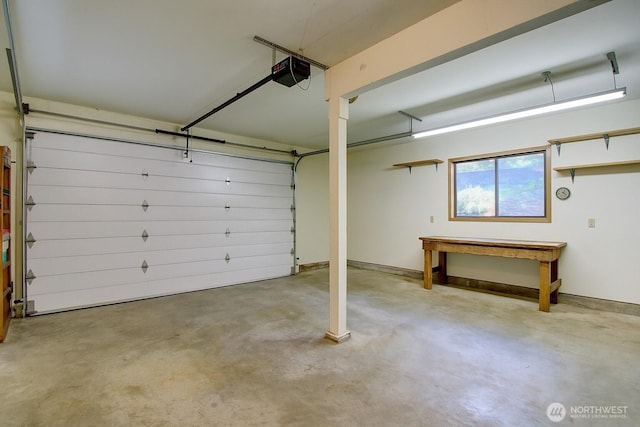 17147 Hope Island Ln, La Conner, WA 98257 - garage featuring a garage door opener
