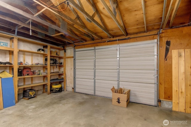 17147 Hope Island Ln, La Conner, WA 98257 - garage with wooden walls