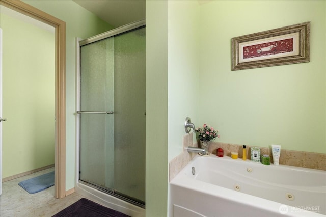 1440 Allyn Ln, Oak Harbor, WA 98277 - full bathroom with a stall shower and a tub with jets