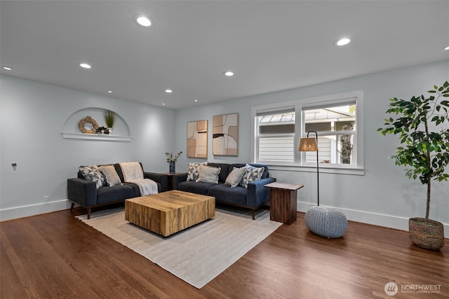 1716 N 125th St, Seattle, WA 98133 - living room with wood finished floors and recessed lighting