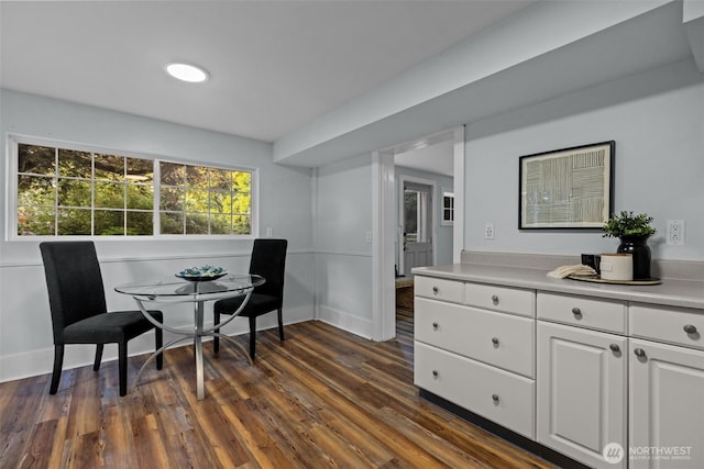 1716 N 125th St, Seattle, WA 98133 - living area with dark wood finished floors and baseboards
