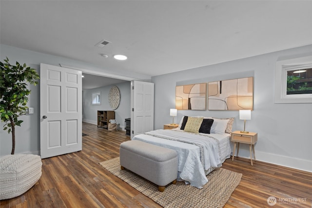 1716 N 125th St, Seattle, WA 98133 - bedroom featuring wood finished floors and recessed lighting