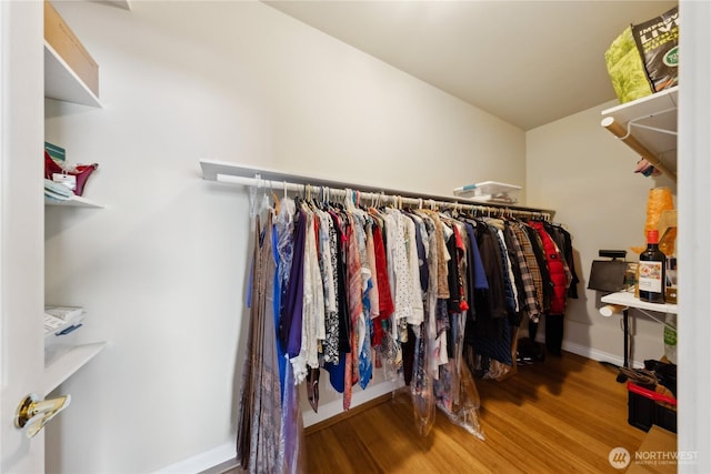 2364 Strawberry Point Rd, Oak Harbor, WA 98277 - walk in closet with wood finished floors