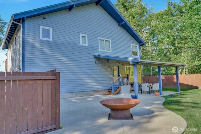 521 E Enchantment Dr, Union, WA 98592 - back of property featuring a patio area