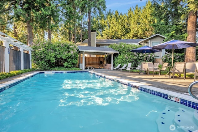 9009 Avondale Rd NE Unit D107, Redmond, WA 98052 - community pool with a patio