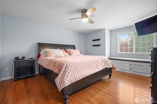 972 Rose Pl, Buckley, WA 98321 - bedroom featuring wood finished floors and a ceiling fan
