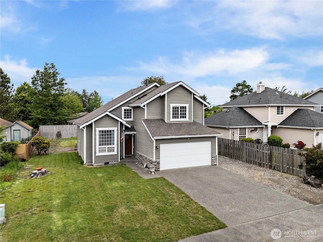 972 Rose Pl, Buckley, WA 98321 - traditional-style house with an attached garage, asphalt driveway, and a shingled roof