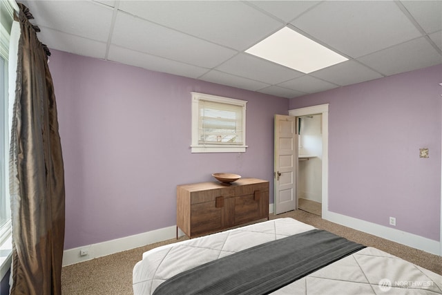 504 W 4th St, Aberdeen, WA 98520 - carpeted bedroom with a drop ceiling and baseboards