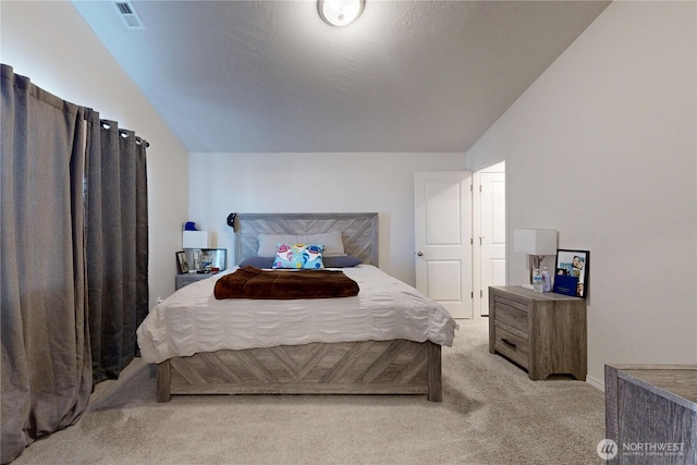 7 Patty Cir, Milton-Freewater, OR 97862 - bedroom featuring vaulted ceiling and light colored carpet