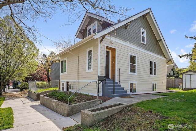 5909 8th Ave NW, Seattle, WA 98107 - bungalow-style house with an outbuilding