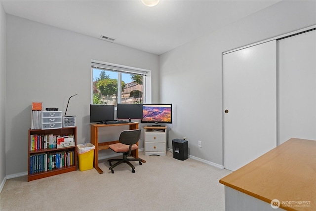 1022 S 225th Ln, Des Moines, WA 98198 - carpeted home office featuring baseboards