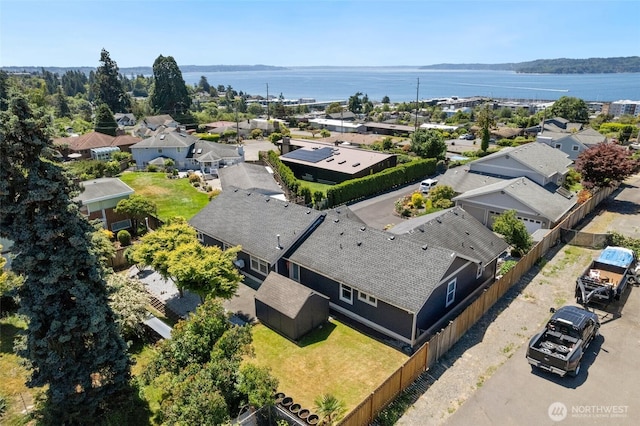 1022 S 225th Ln, Des Moines, WA 98198 - aerial view of residential area featuring a nearby body of water