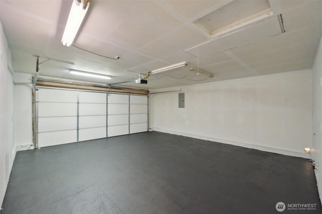 7115 239th Ct E, Graham, WA 98338 - garage featuring electric panel and a garage door opener
