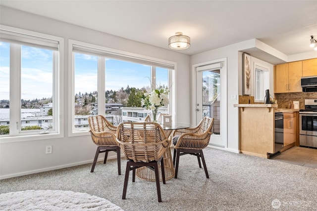 334 Lakeside Ave S Unit 404, Seattle, WA 98144 - dining area featuring light colored carpet and baseboards