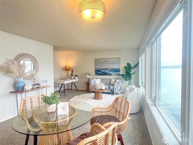 334 Lakeside Ave S Unit 404, Seattle, WA 98144 - dining space with carpet, plenty of natural light, and baseboards