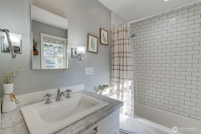 9741 Densmore Ave N, Seattle, WA 98103 - full bathroom with vanity and shower / tub combo