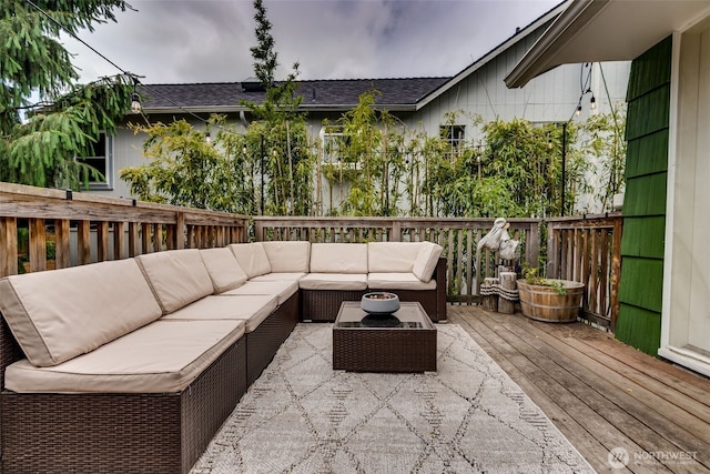 9741 Densmore Ave N, Seattle, WA 98103 - deck featuring an outdoor living space
