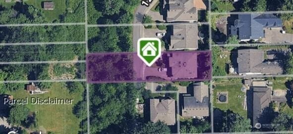 8910 125th Ln NE, Kirkland, WA 98033 - map / location featuring property parcel outlined