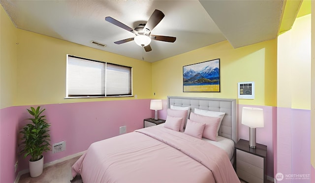 1306 Makah St NE, Olympia, WA 98516 - carpeted bedroom with a ceiling fan and baseboards