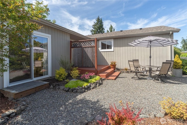 2514 Haines St, Port Townsend, WA 98368 - view of patio featuring a wooden deck