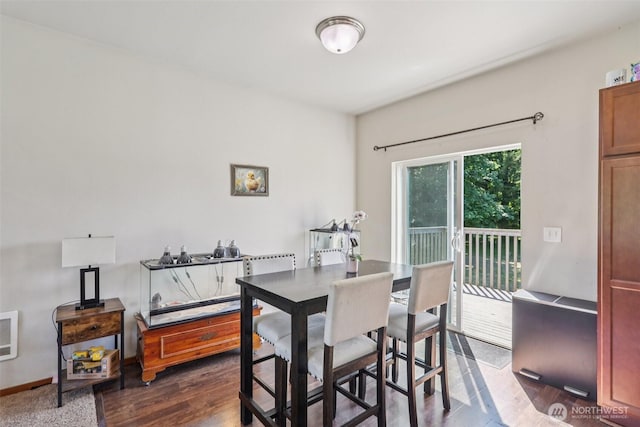 38431 147th St SE, Gold Bar, WA 98251 - dining area featuring dark wood-style floors